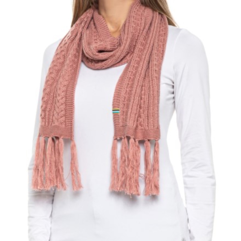 Smartwool Lodge Girl Scarf in Canyon Rose Heather NEW